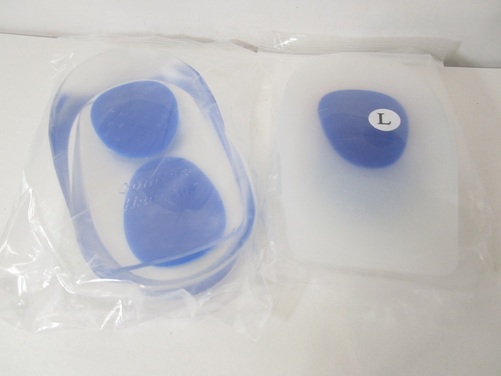 HLYOON H11 2Pairs Medical Grade Silicone Heel Cup/ Heel Pain PU Gel Pads, NEW
