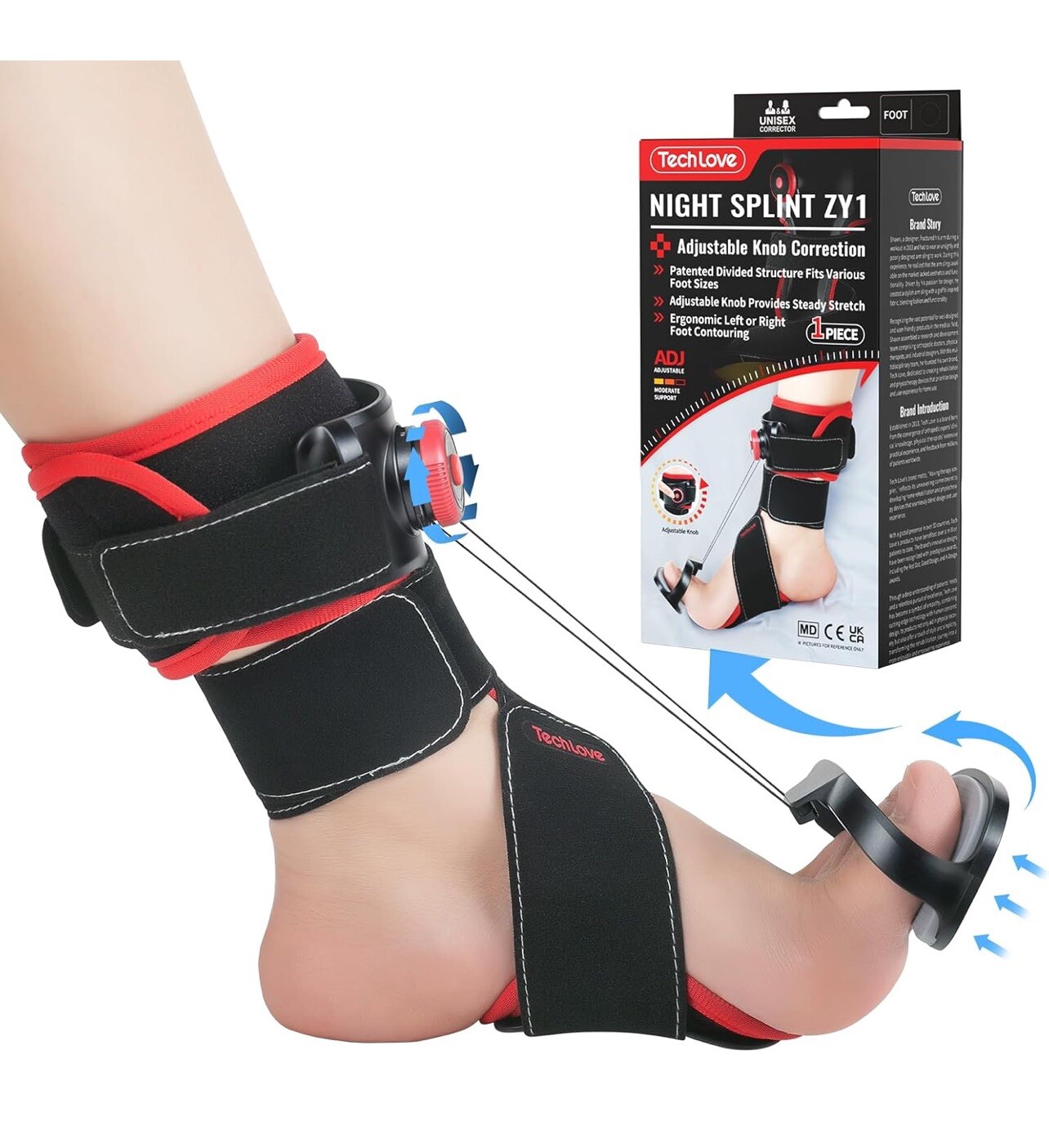 Tech Love Plantar Fasciitis Night Splint Right Foot