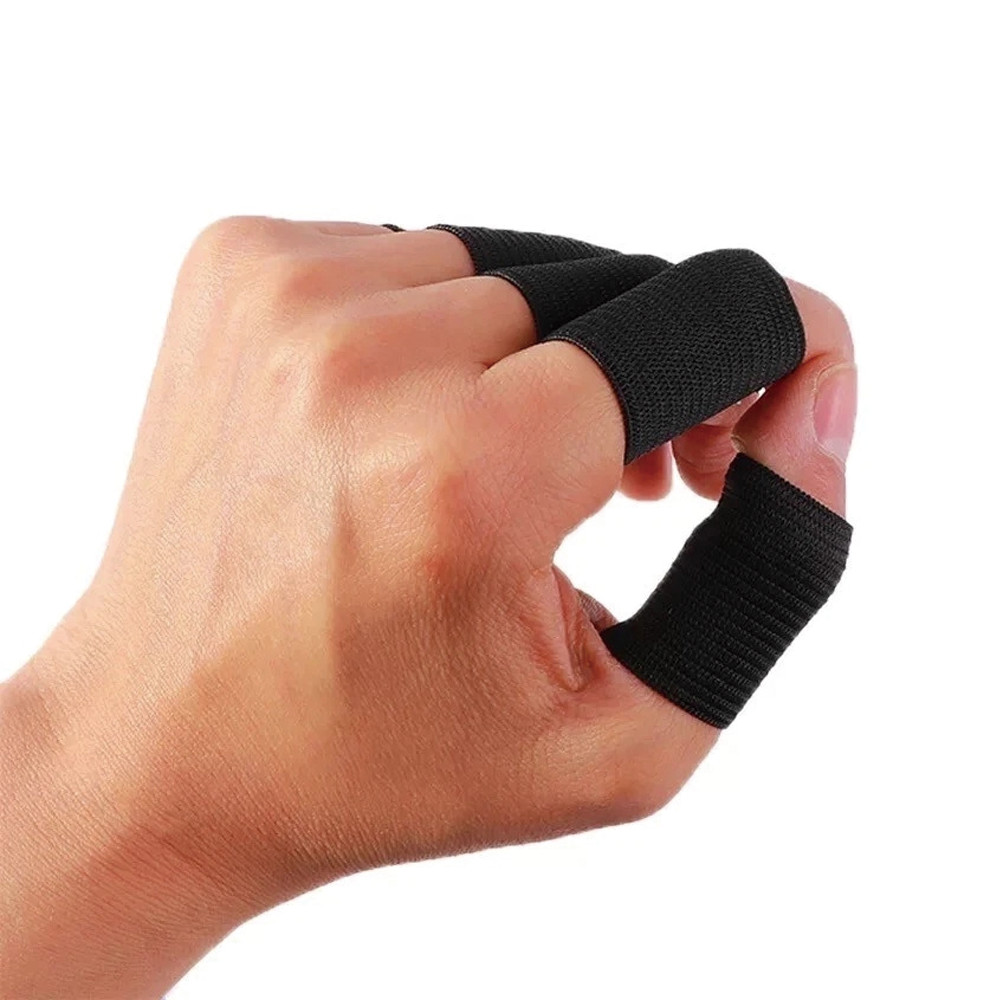 10 Pcs Elastic Finger Compression Sleeves Support Thumb Brace Protectors