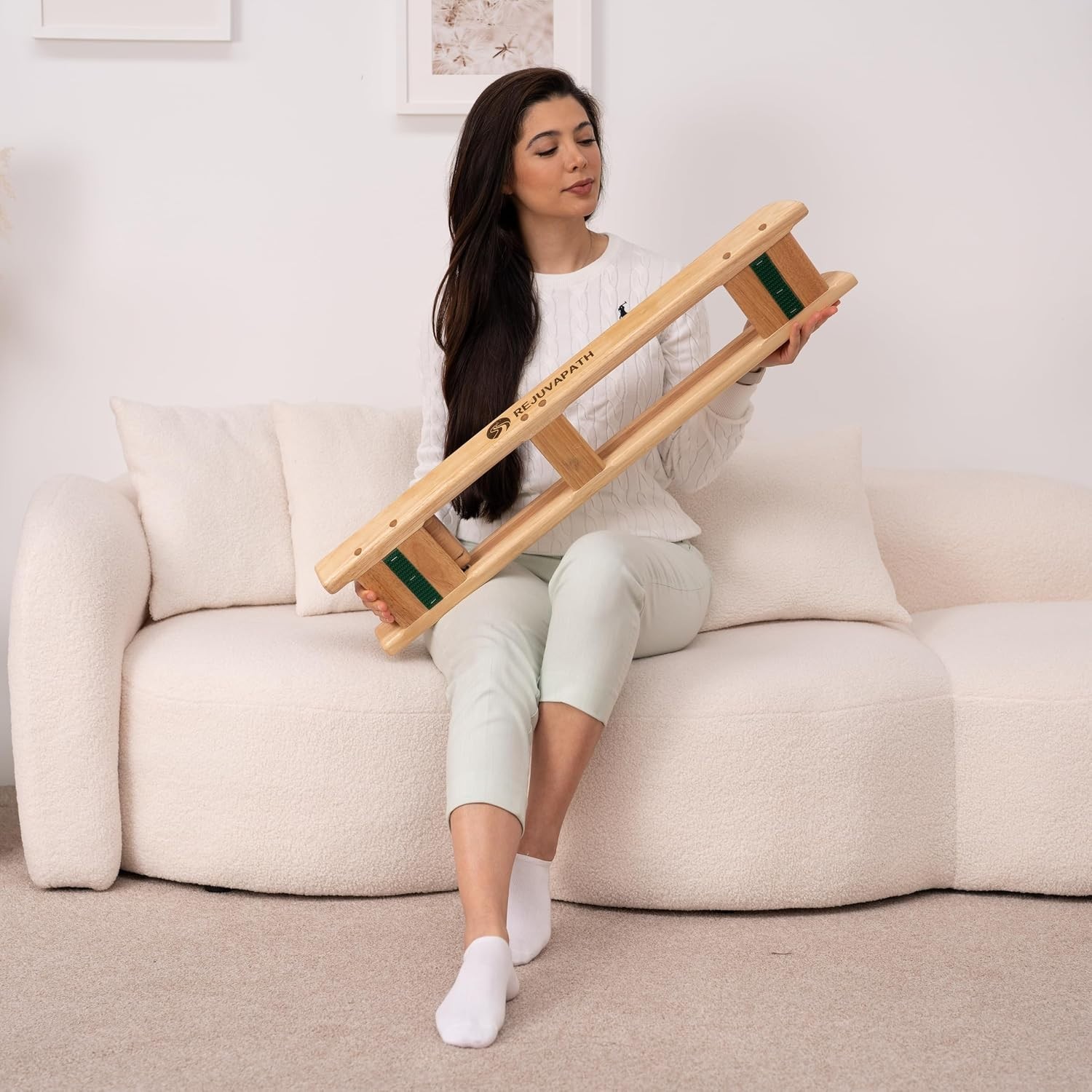 Portable Oak Slide Board – Knee & Hip Rehabilitation for Post-Surgery Recovery