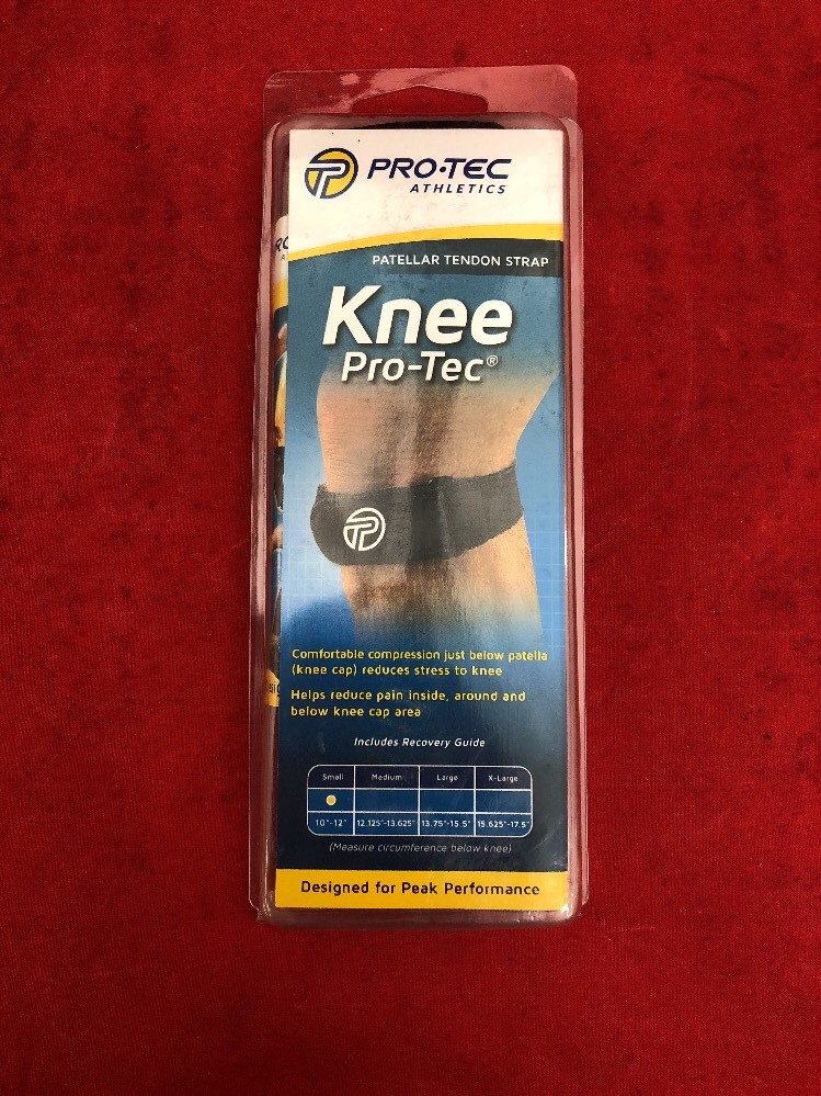 NEW PRO-TEC Athletics Patellar Tendon CHONDROMALCIA Strap Knee 10-12″ Black