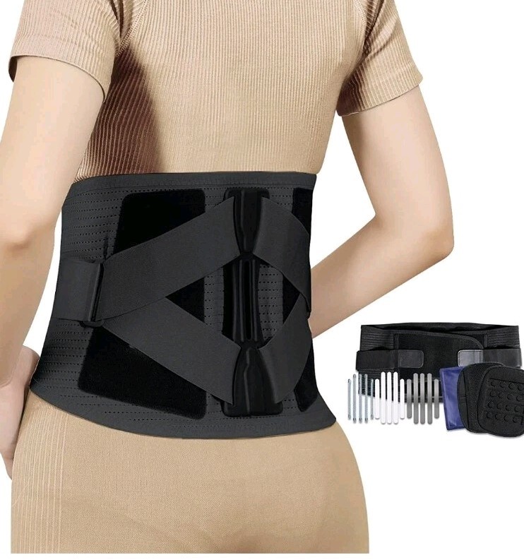 MudunHealth Lower Back Brace With Hot/Cold Insert Pads. Size 2XL