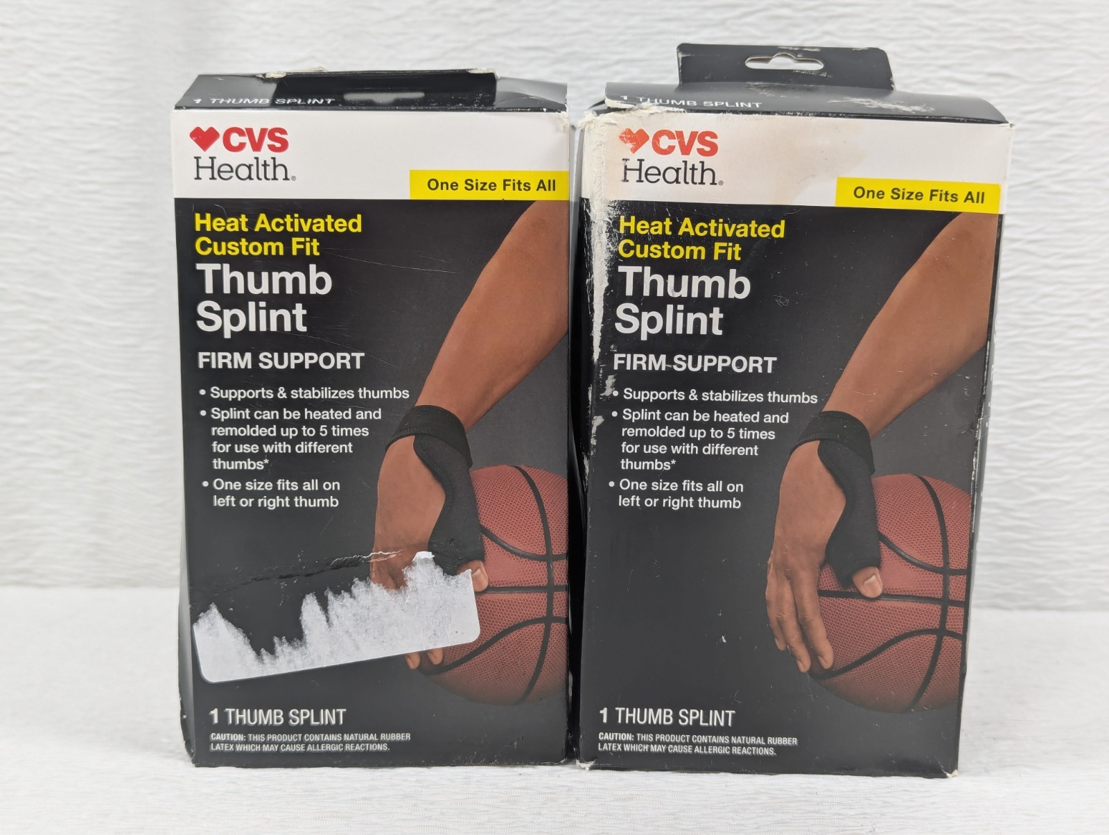 CVS Health – One Size Fits all – Firm Support Thumb Splint – 2 Pack
