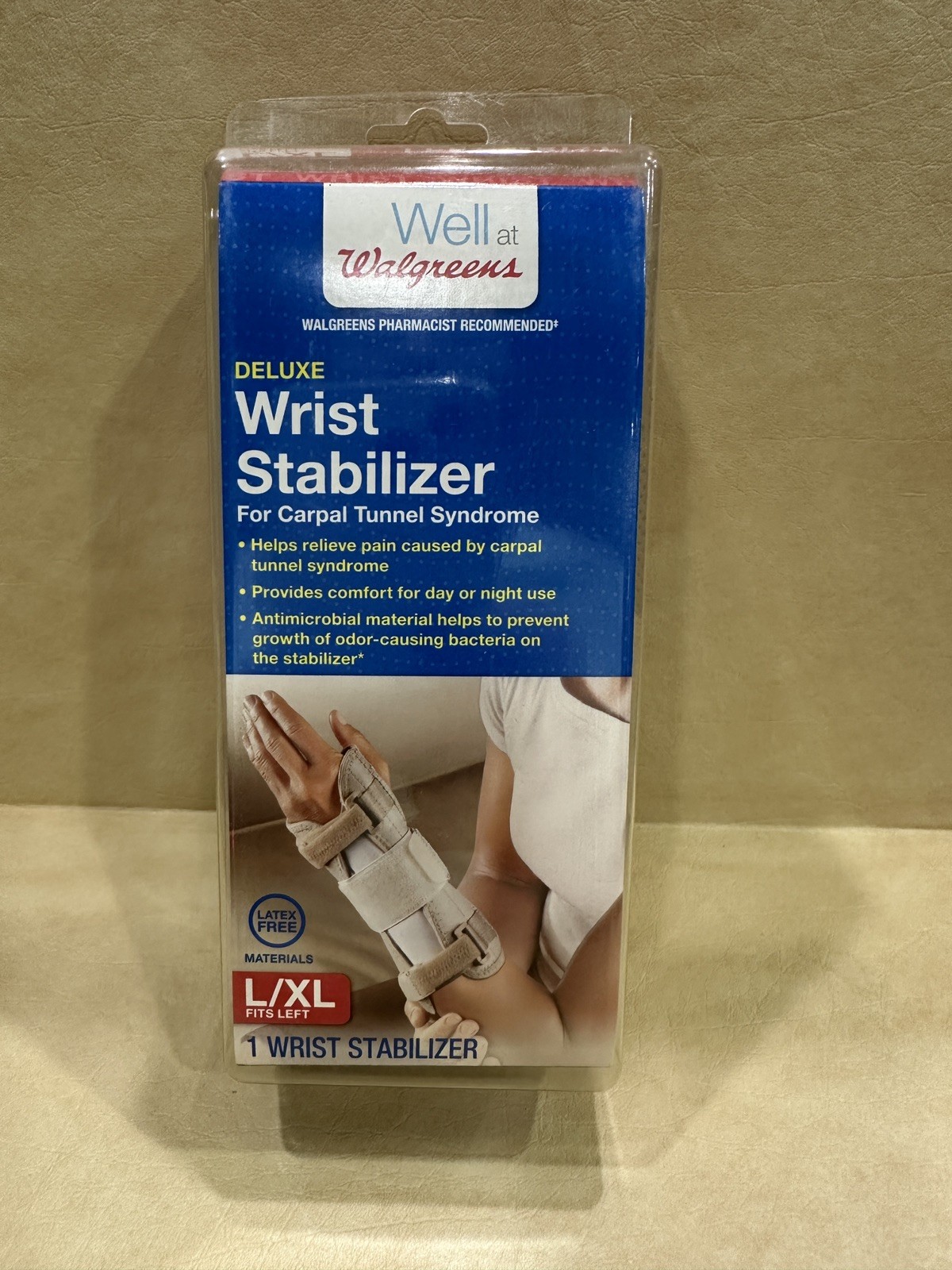 ACE Deluxe Wrist Stabilizer Carpal Tunnel Syndrome L/XL LEFT Day Or Night Use