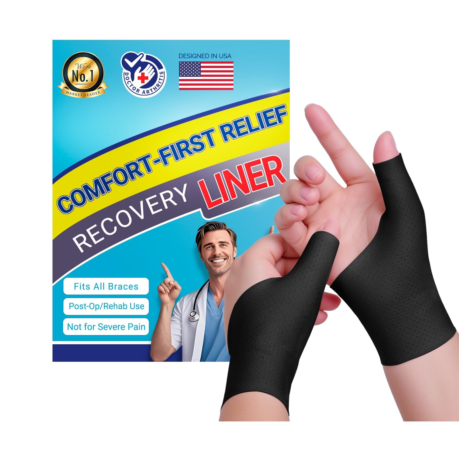 Thumb Compression Sleeve for Wrist-Mommy Thumb Support Stabilizer Gloves-Spra…