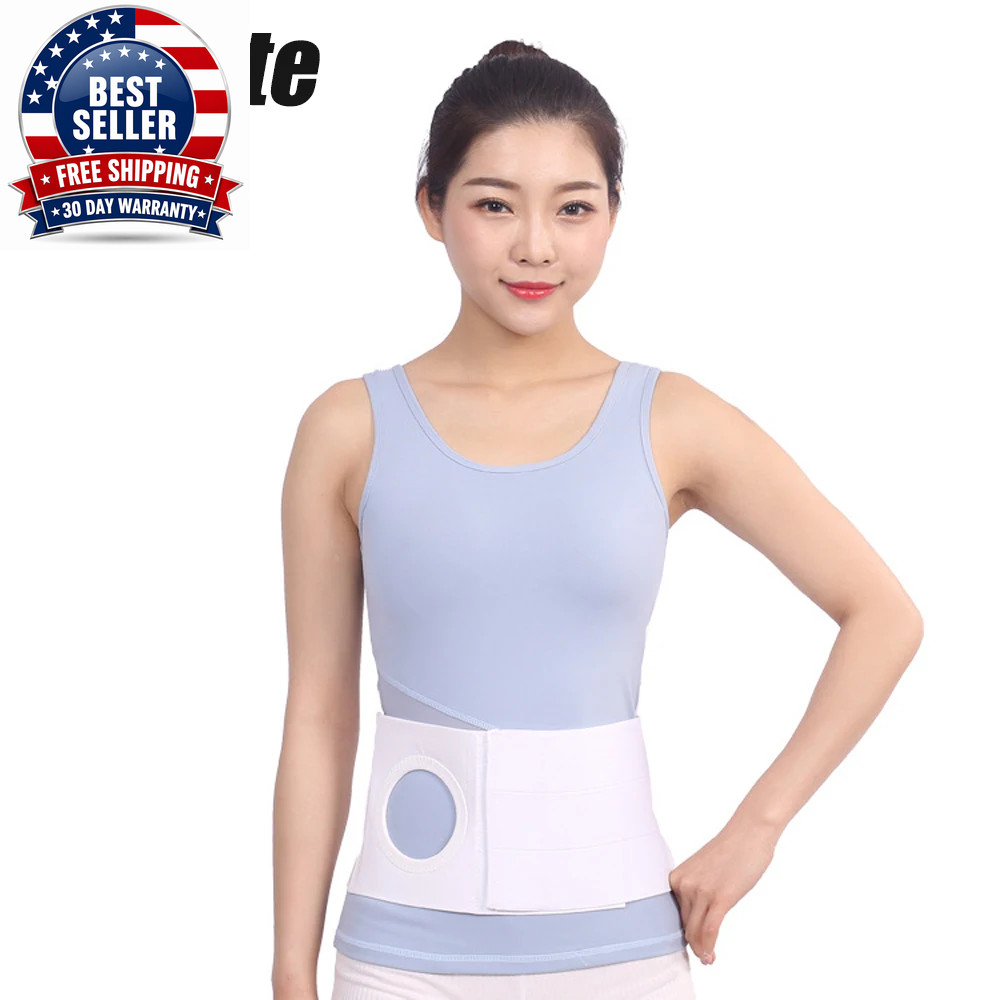 Ostomy Belt for Men and Women, Ostomy Hernia Support Belt, Abdominal Binder Brac