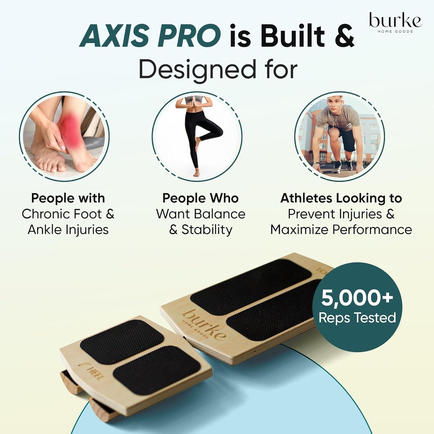 Ankle Balance Board & Foot Strengthener for Plantar Fasciitis Pain Relief | S…