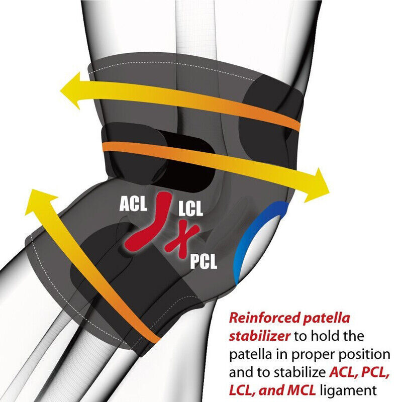 Knee Patella Support Brace Adjustable Sleeve Sports Wrap Brace Knee Protector US