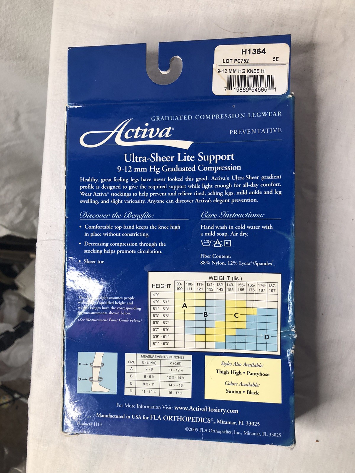Activa Ultrasheer Womens Compression Knee 9-12 mmHg Supports FLA Stockings Black