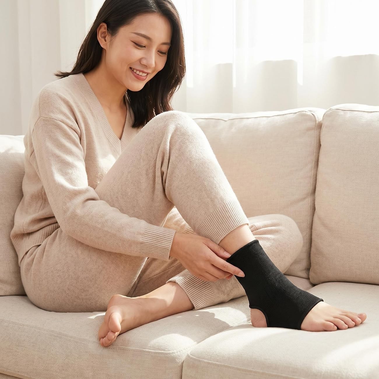 Compression Ankle Sleeve, Ankle Brace Compression Support Sleeve for Ankle Joint