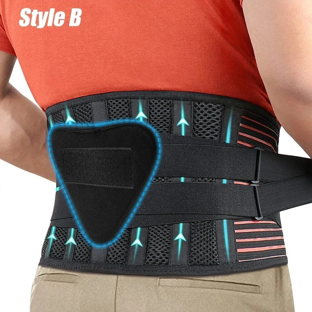 Adjustable Lower Back Brace Lumbar Support Waist Belt For Men Women Pain Relief