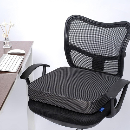 CYLEN Ifoam Gel Infused Memory Foam Layer Wheelchair Cushion – Seat Black