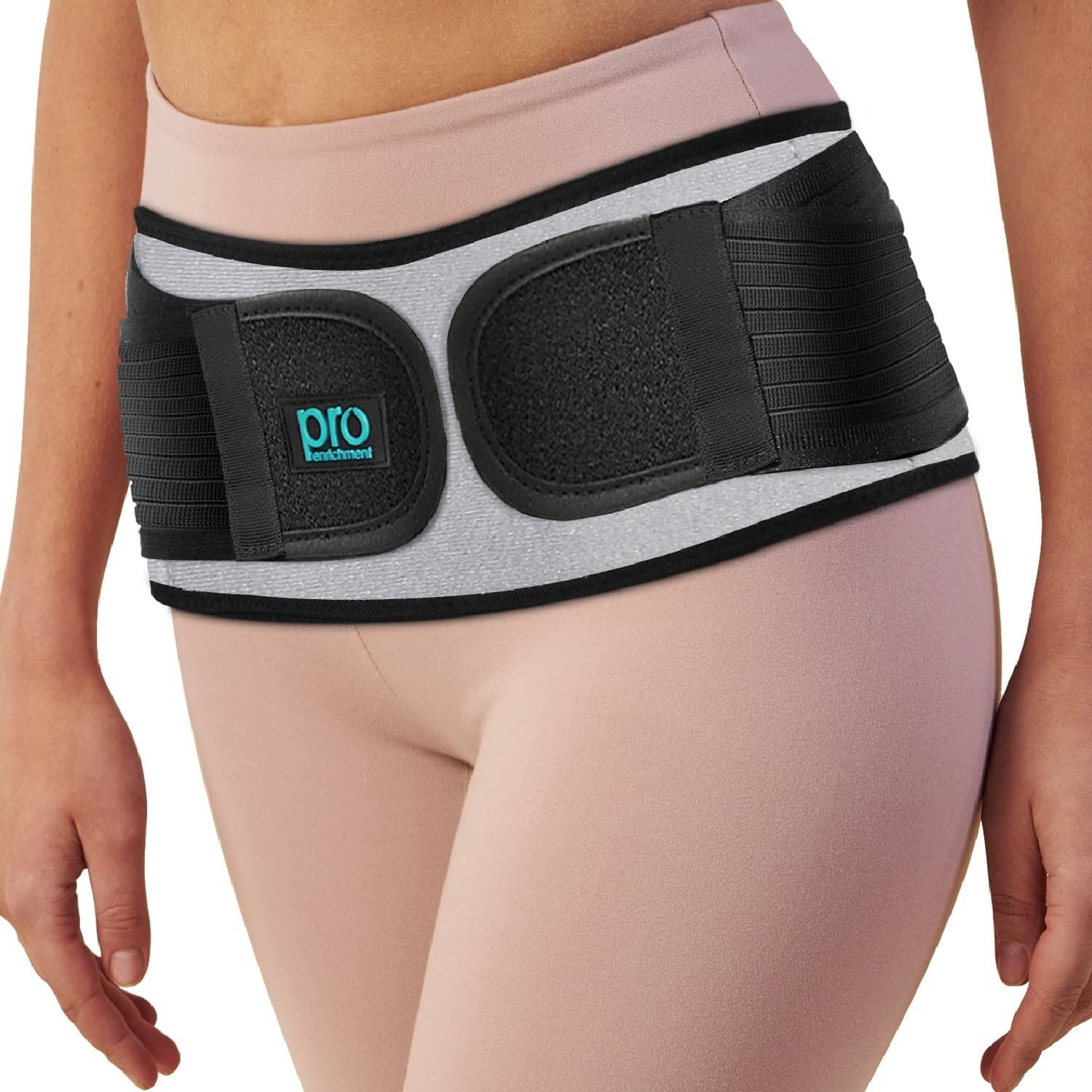 Dual Compression SI Joint Hip Belt – Adjustable XL-XXL for Lower Back Pain