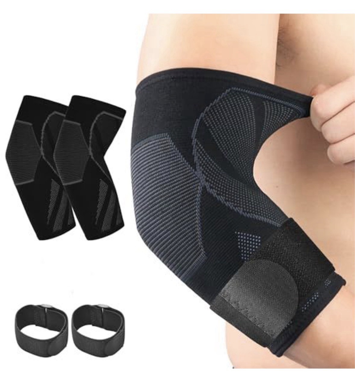 2 Pack CYCLXY Protection Arm Elbow-support Sleeve MEDIUM-tendonitis Tennis Golf