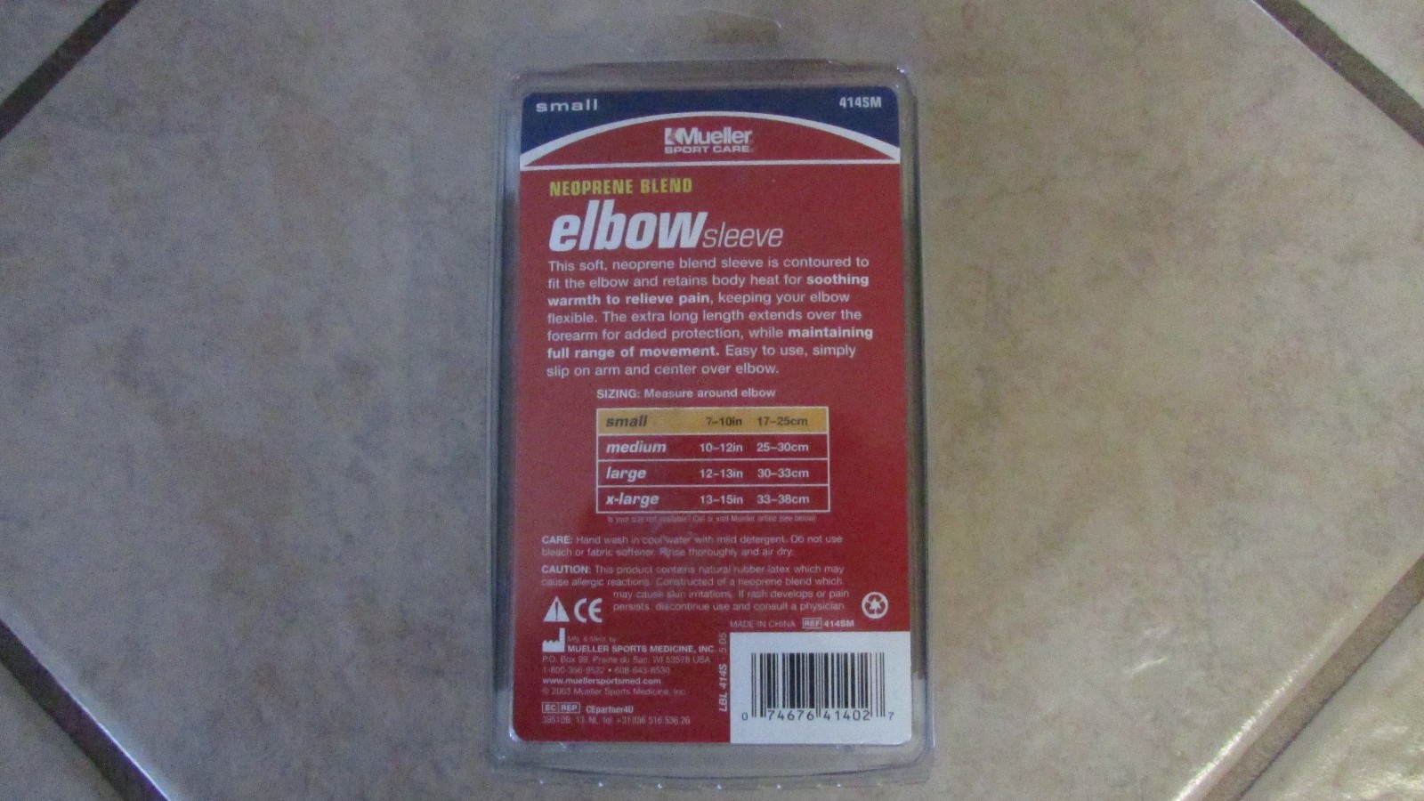 Mueller Sport Care Moderate Support Elbow Sleeve – Small-Neoprene Blend (16 T)