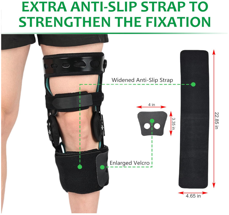 Orthomen Functional Knee Brace for ACL/MCL/PCL/Meniscus/Ligament/Sports Injuries