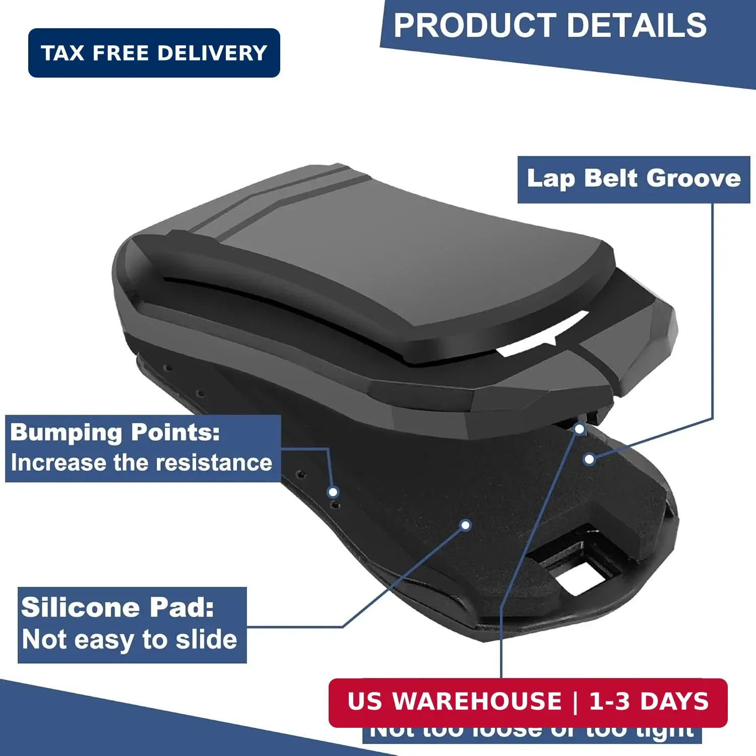 Positioner Clip, Shoulder Belt Adjuster for Neck & Shoulder Comfort, Stopper Cla