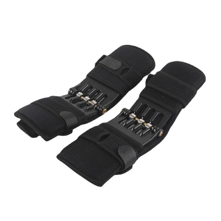2 Pcs Joint Support Brace Knee Pads Booster Lift Squat Sports Power Spring Force
