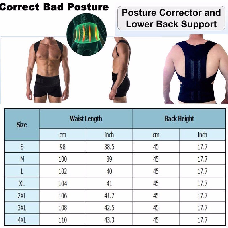 Adjustable to All Body Sizes BodyWellness Posture Corrector FREE SHIPPING