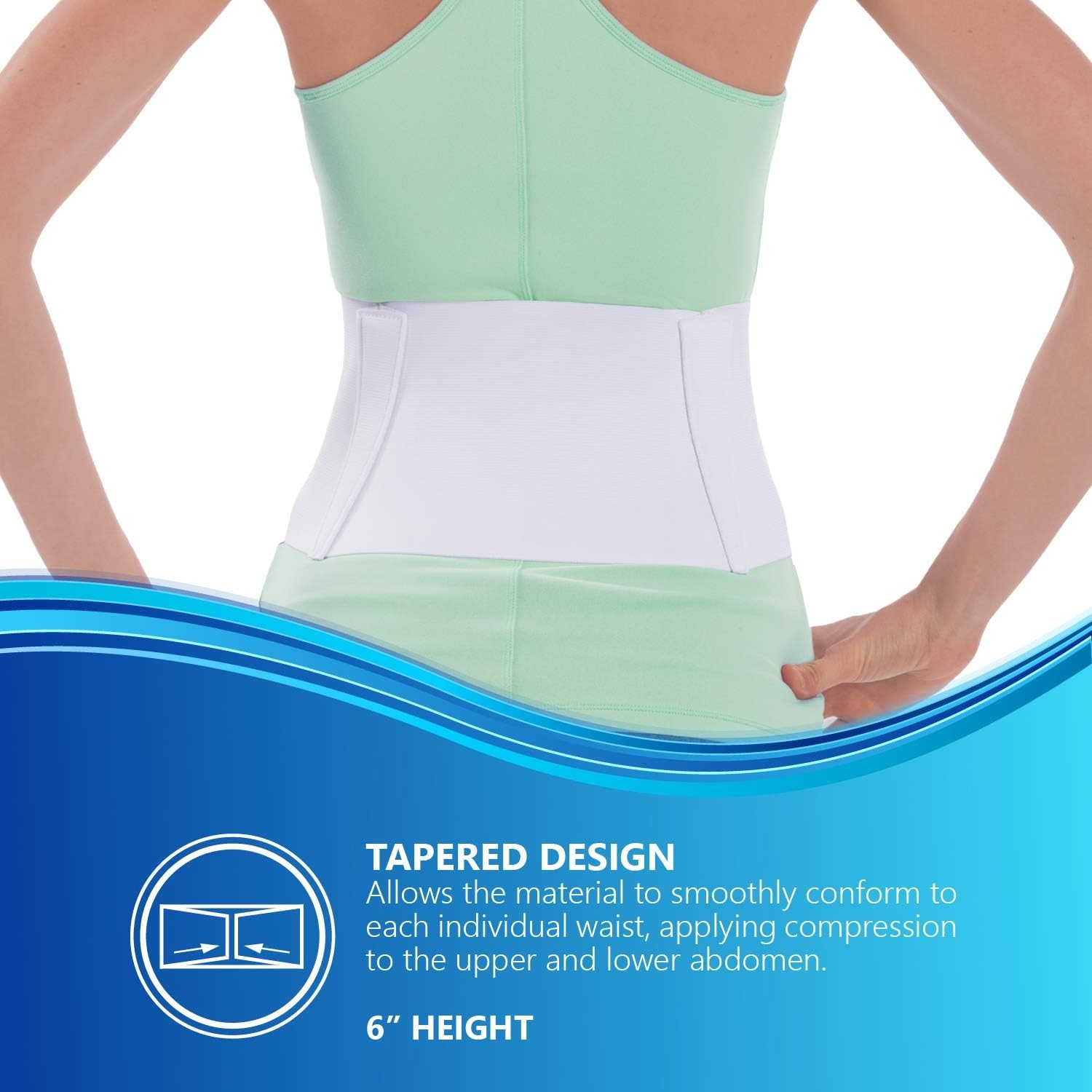 NYOrtho Tapered Abdominal Binder 24-30 Inch – Made in USA