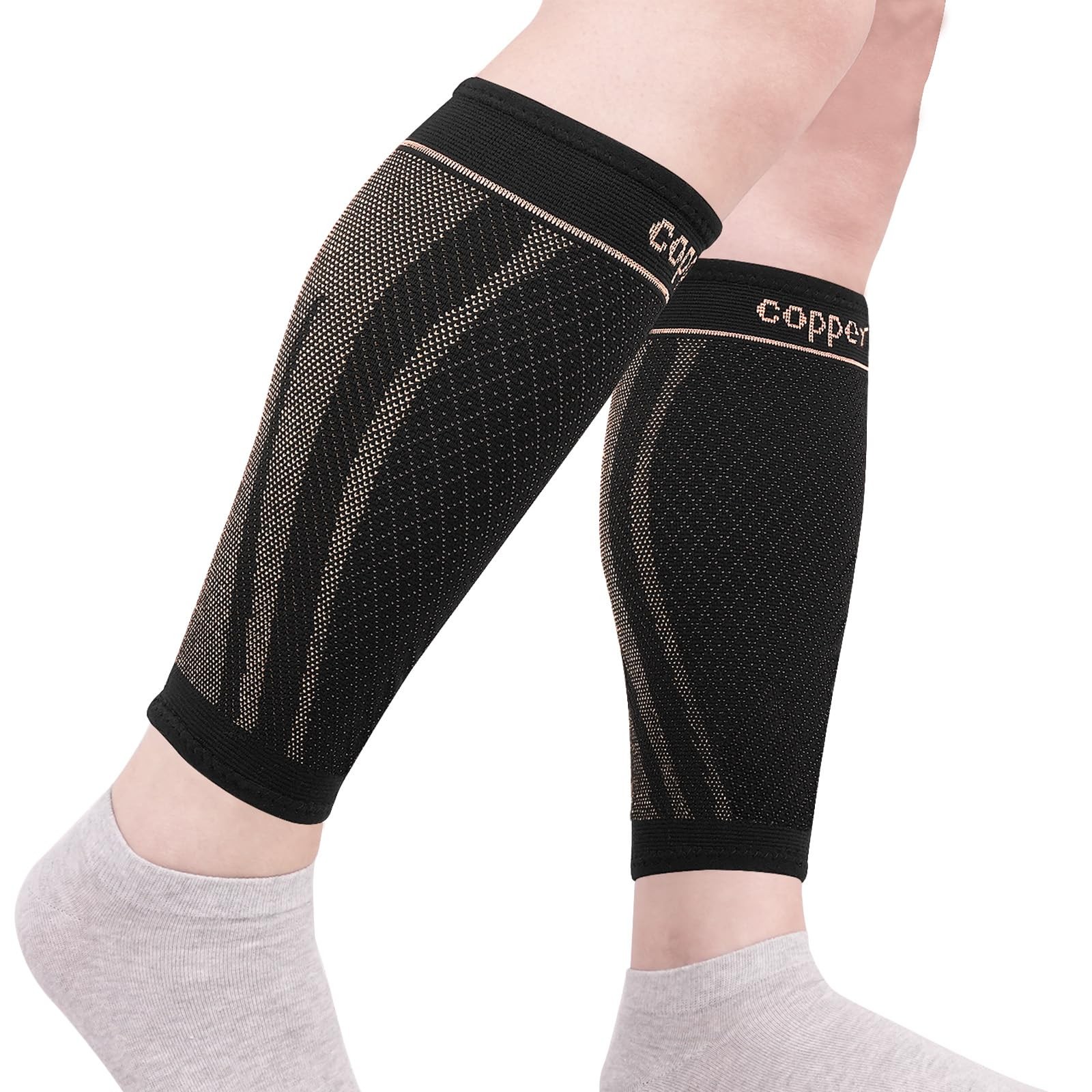 Copper Calf Leg guard for Men and Women for Pain Relief, Running, Hiking, Cyc…