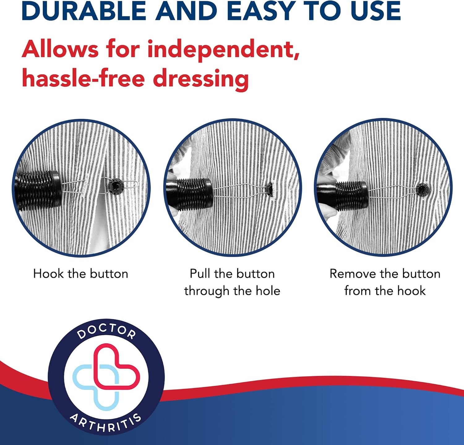 Button Zipper Helper Hook Tool for Arthritis Seniors