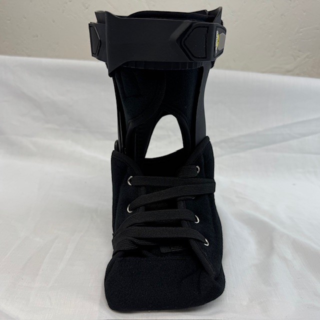 ARYSE METFORCE Hinged Ankle Brace, Black (Large Left), Adjustable Support for Sp