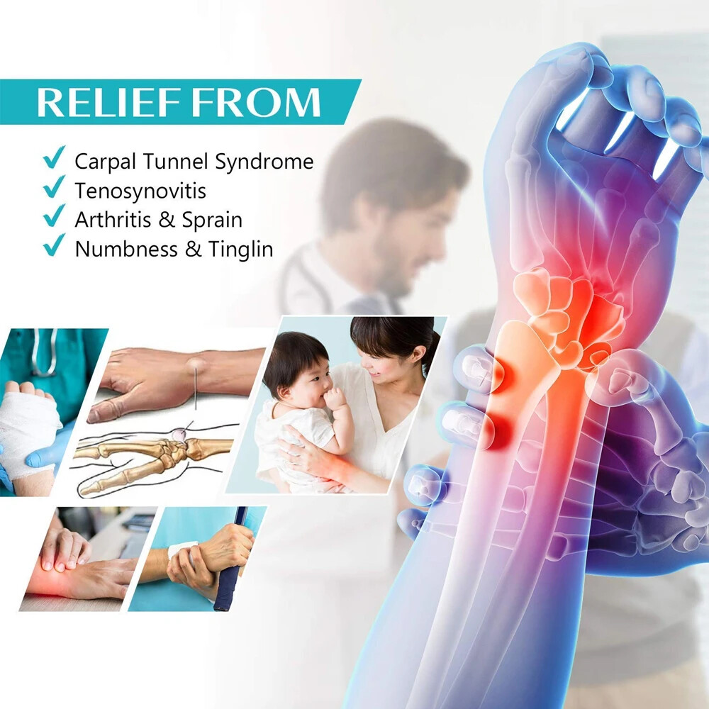 Hand Wrist Brace Support Sprain Splint Carpal Tunnel Sprain Arthritis Right&Left
