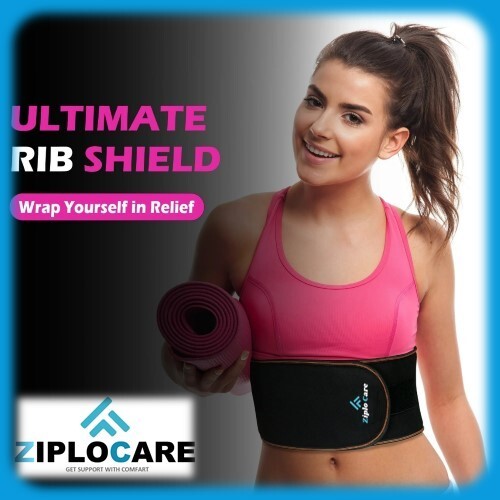 Rib Compression Brace Belt – Adjustable Support for Cracked, Broken, or Injured
