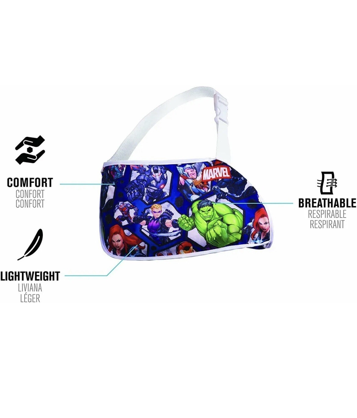 DonJoy Advantage Marvel Avengers Youth Adjustable Arm Sling Youth Size