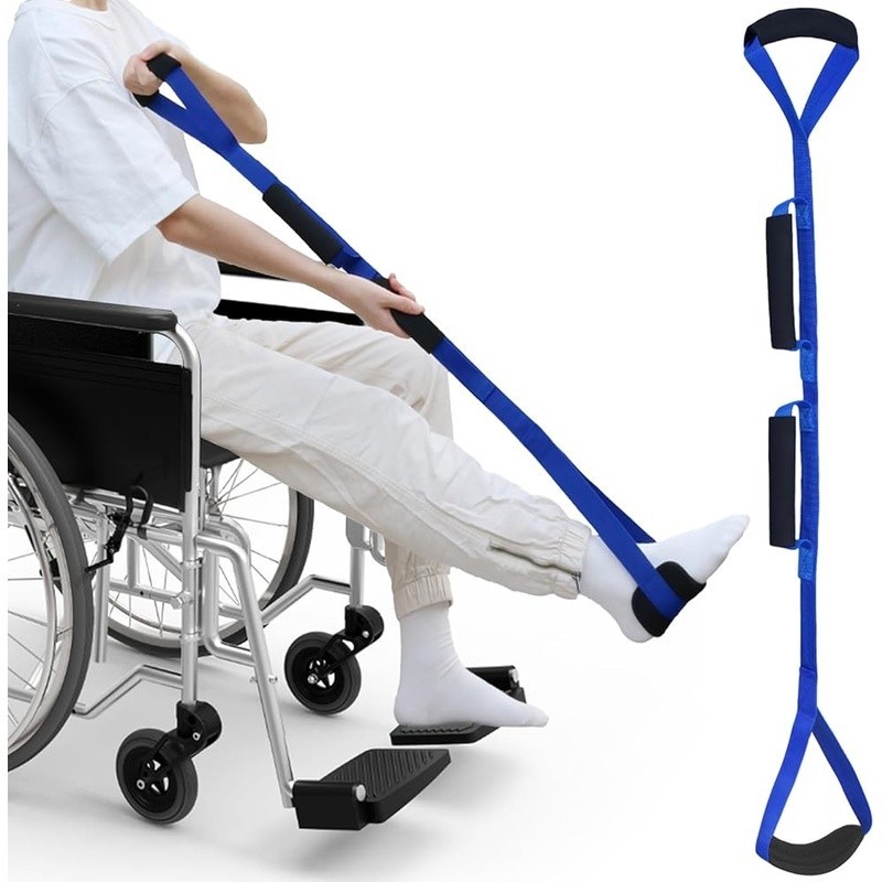 Leg Lifter Strap Mobility Aid Hip Knee Surgery Recovery Easy Use Foam Handles