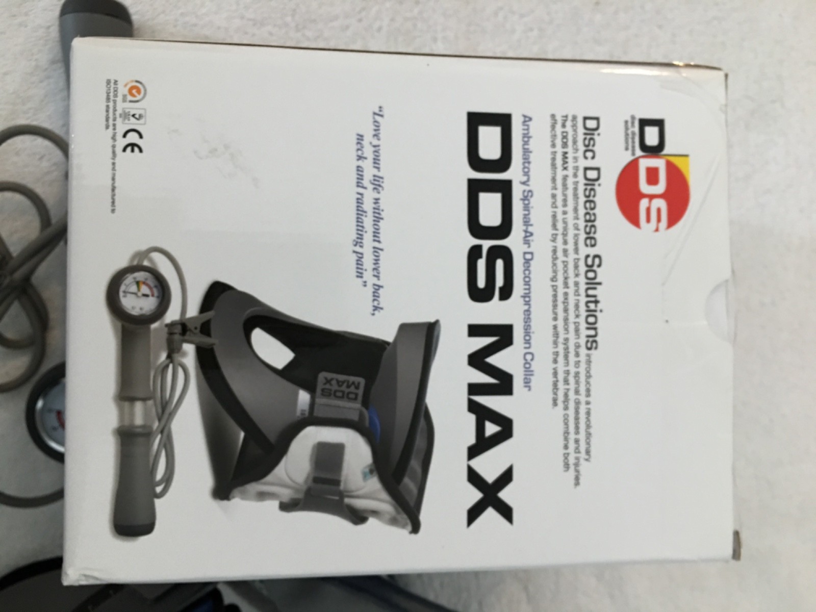 DDS MAX Cervical Traction Collar Neck Brace with Manual Air Pump