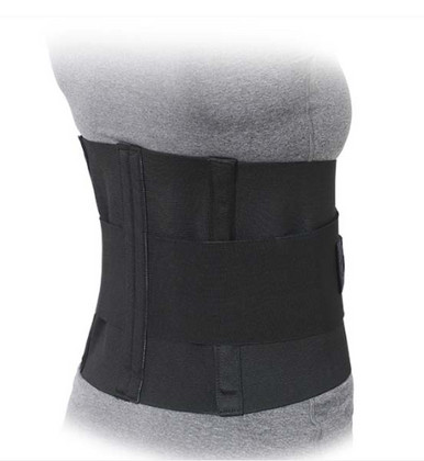 Premium Lumbar Sacral Support With Abdominal Belt (S/Black) Advanced Ortho