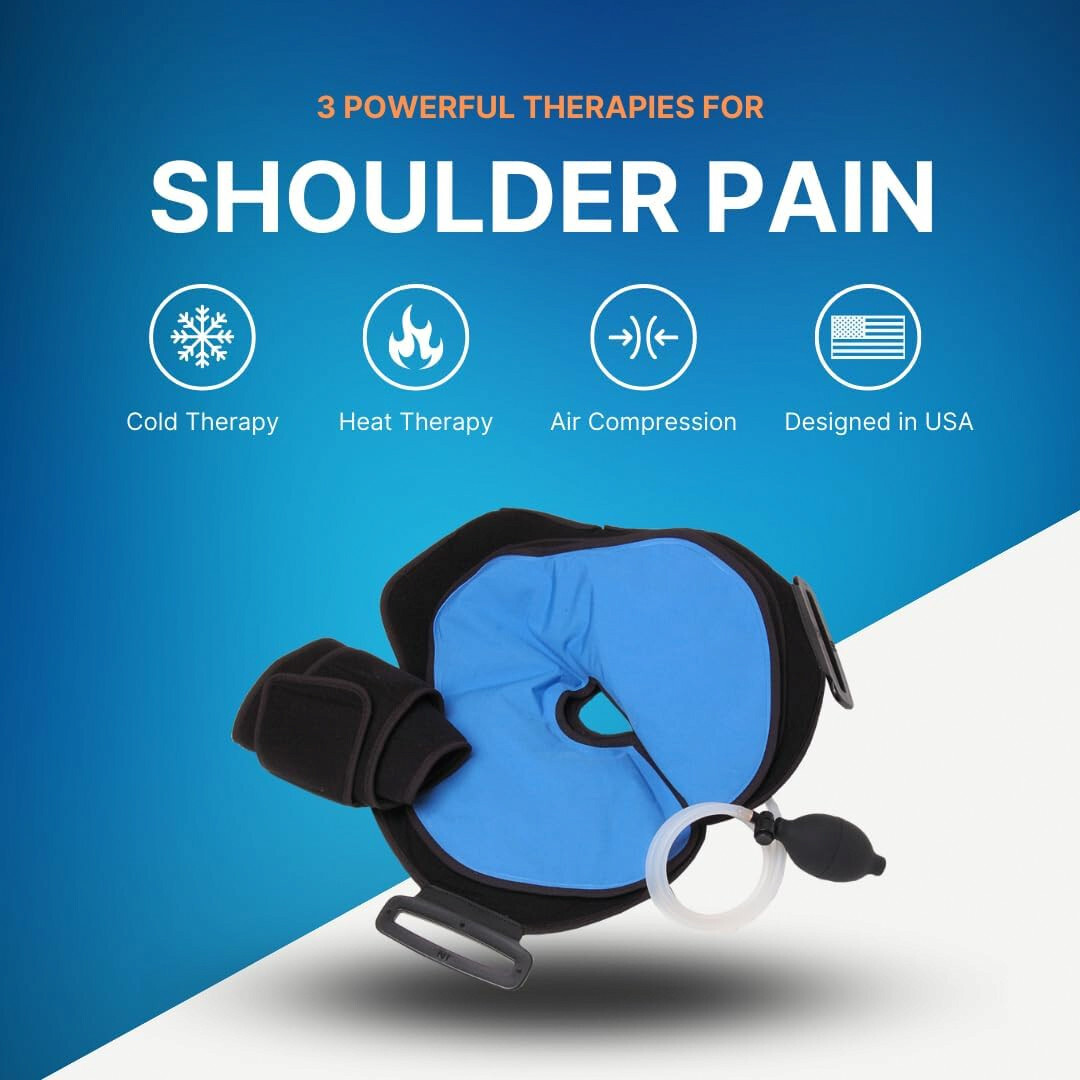 Thermo Active Hot or Cold Therapy Shoulder Ice Pack Wrap, Shoulder Brace