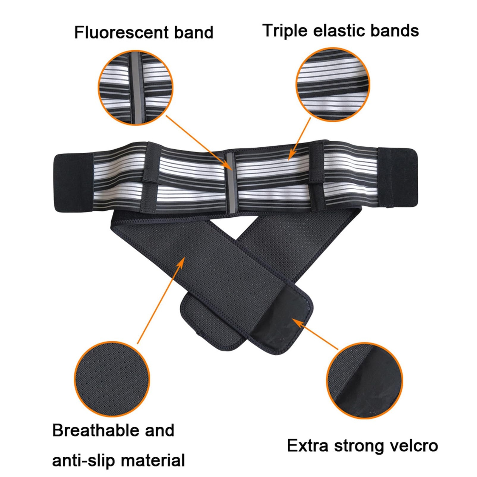 Cinturón de cadera para la articulación sacroilíaca (SI) para soporte lumbar