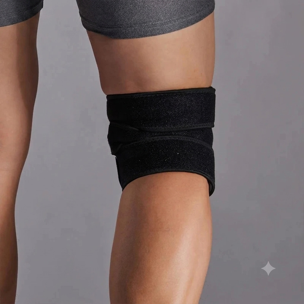 Knee Brace Compression Sleeve Hinged Joint Support Open Patella Stabilizer Wrap