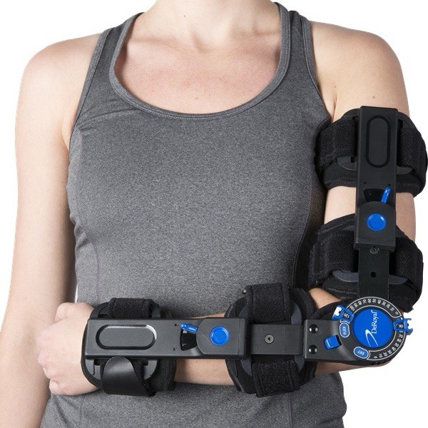 DeRoyal WARRIOR® POST-OPERATIVE/ UCL INJURY — ELBOW BRACE (for LEFT arm)