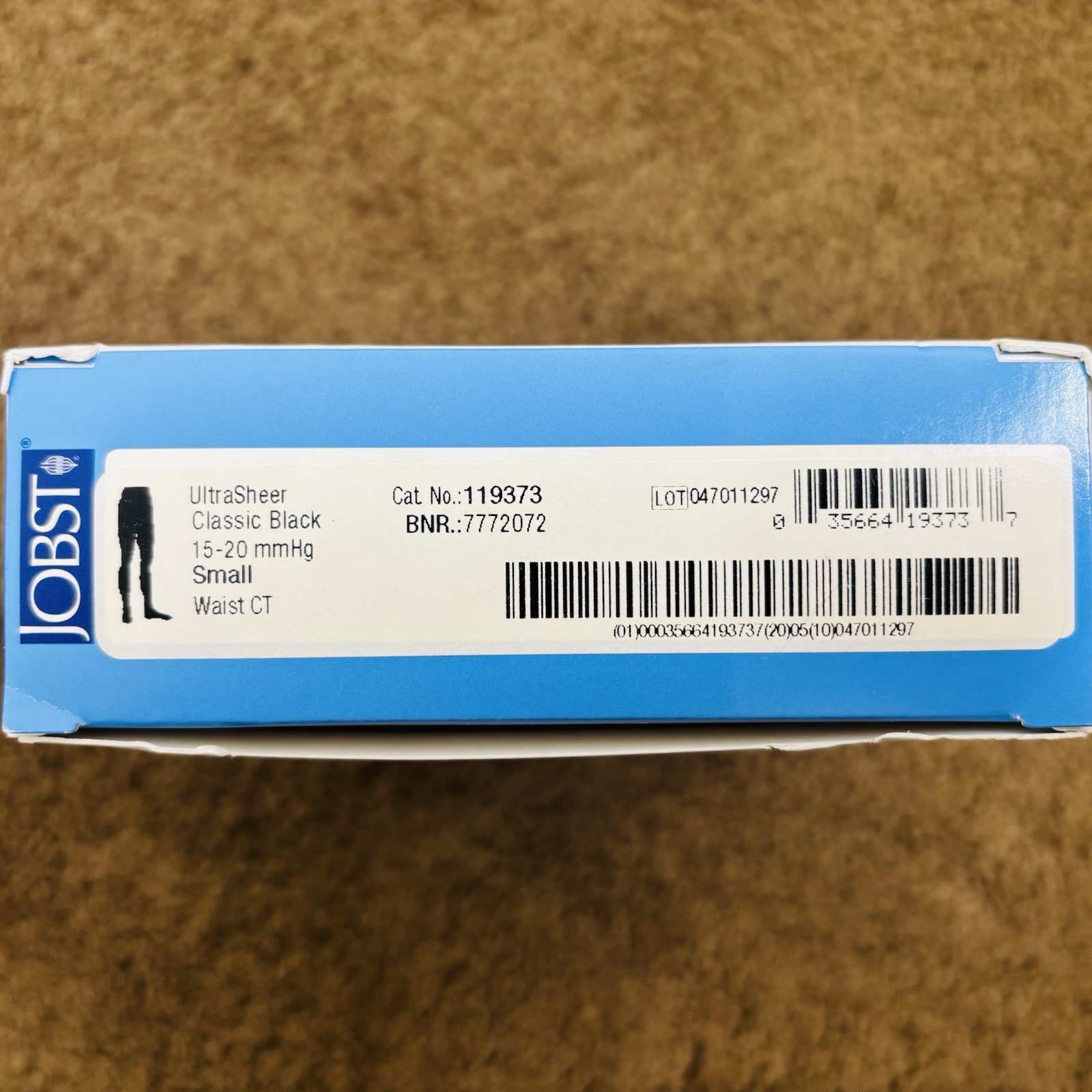 Jobst UltraSheer Womens S Waist High 15-20 mmHg Compression Stockings Pantyhose