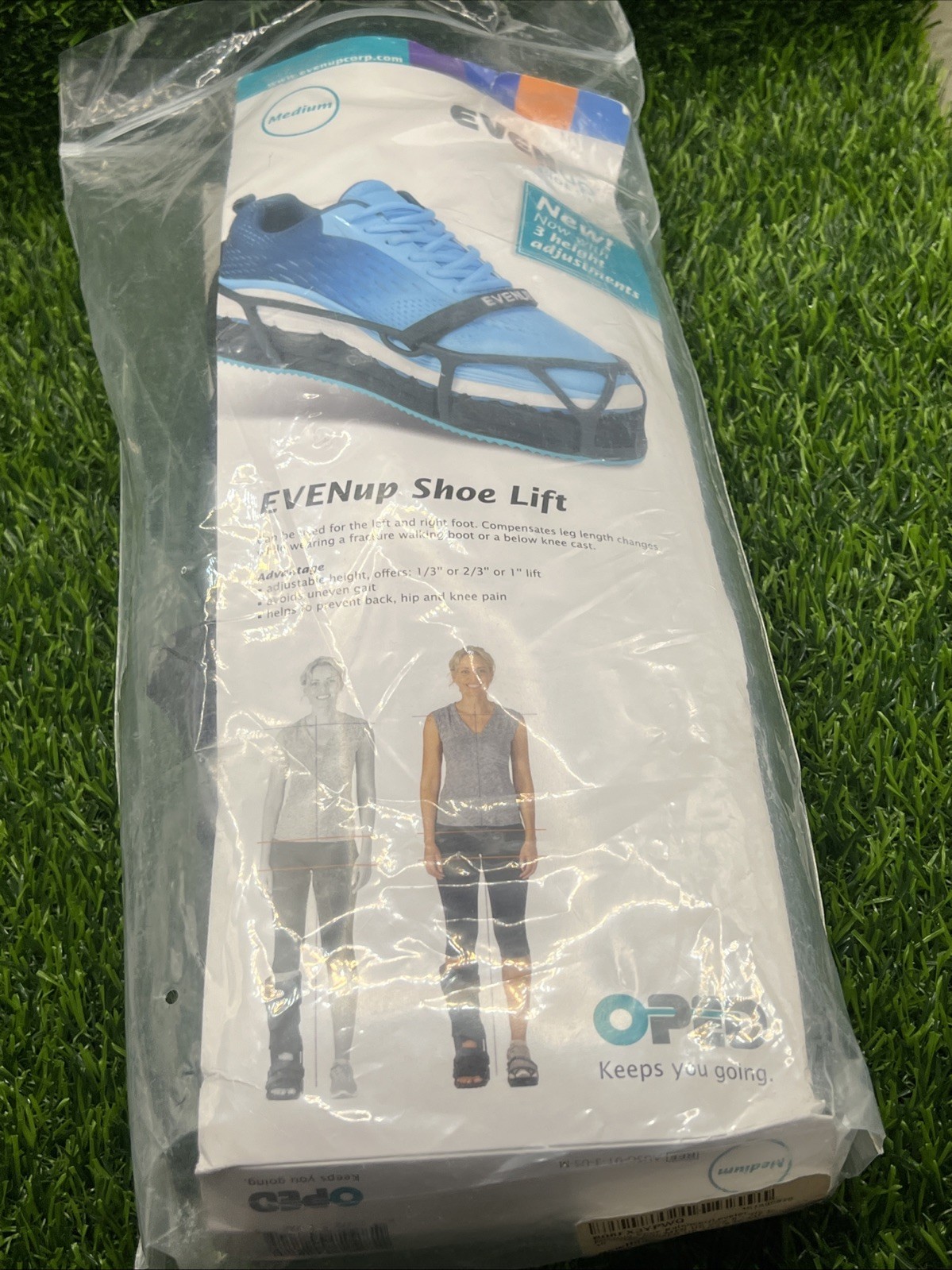 EvenUp Shoe Lift Balancer Leveler Size M Medium Men 8.5-10.5 Womens 9-11