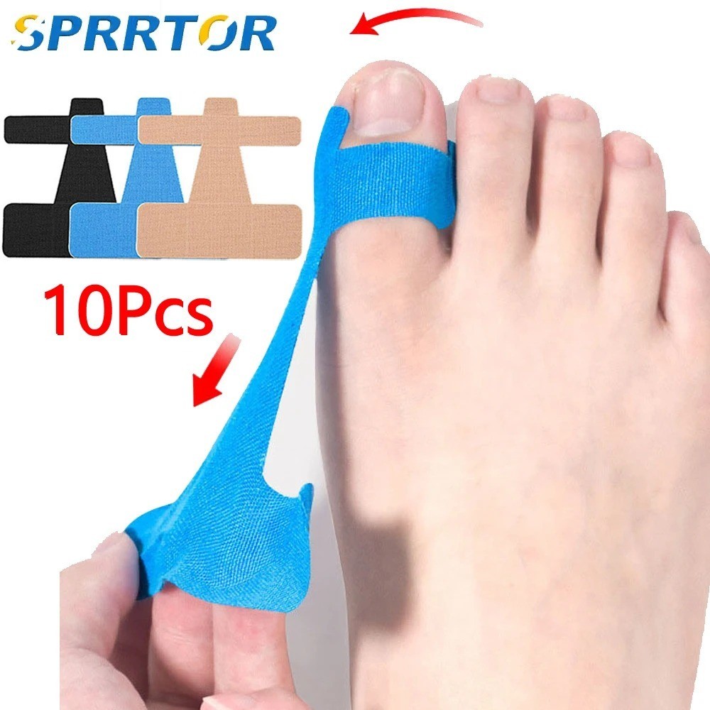 10PCS Bunion Corrector Kinesiology Tape Pain Relief Big Toe Spacer Support