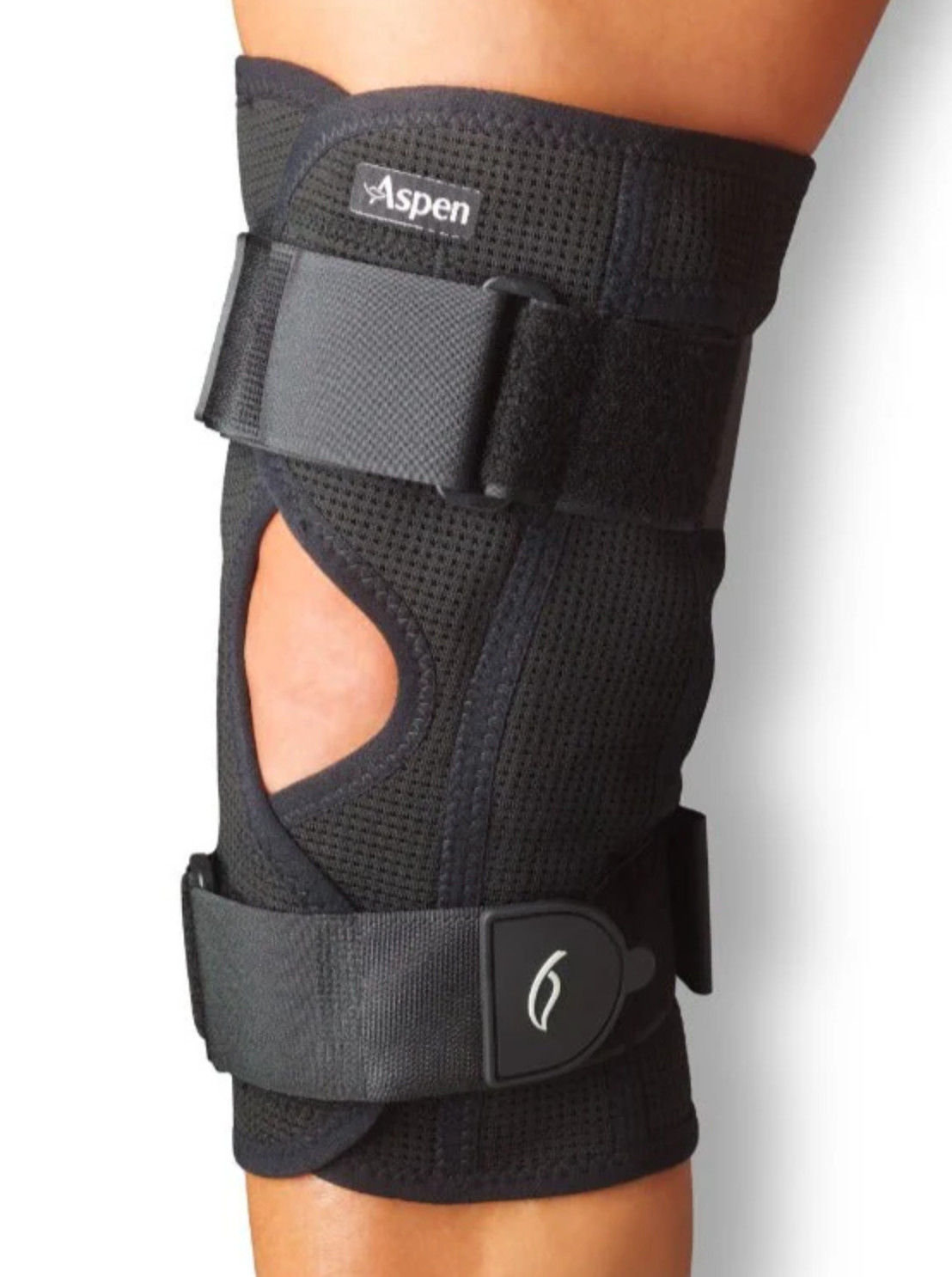 Aspen Knee Brace Hinged Adult Universal Size Black New Sealed in Package