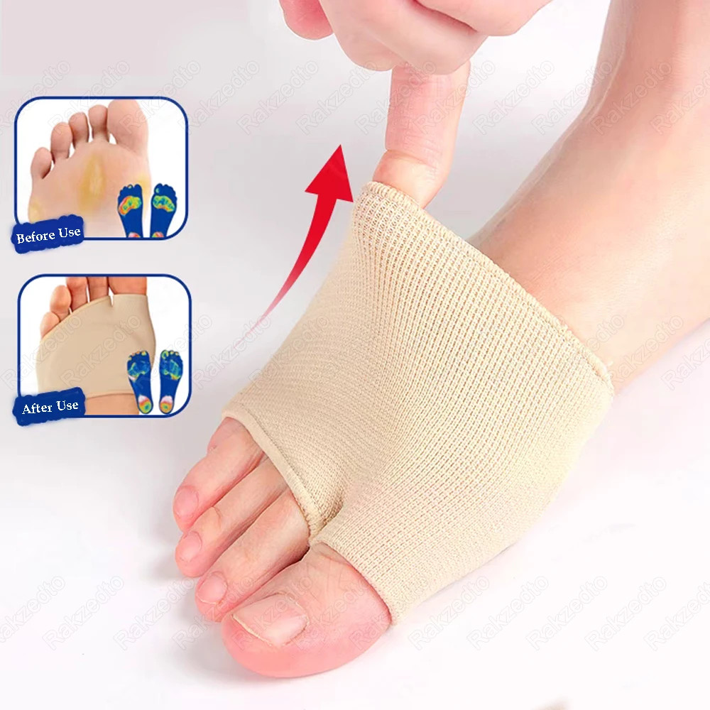 Silicone Metatarsal Foot Pads for Shoes Man Woman Forefoot Insoles Toe Bunion So