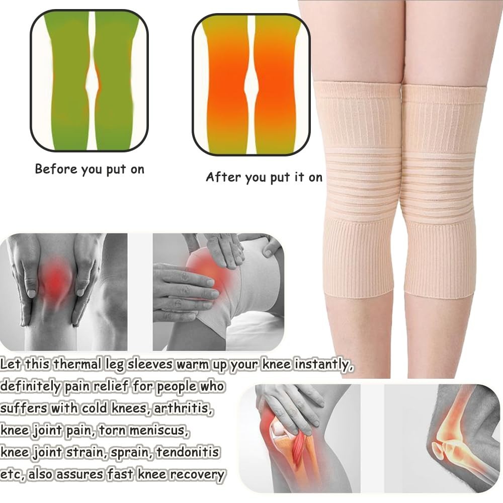 4pcs – 2 Pair Unisex Knee Brace, Joint Stabilization And Warmth Leg S/M