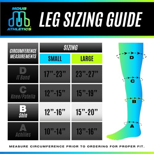 Calf & Shin Supports, Shin Splint Brace | Adjustable Neoprene Large (1 Strap)