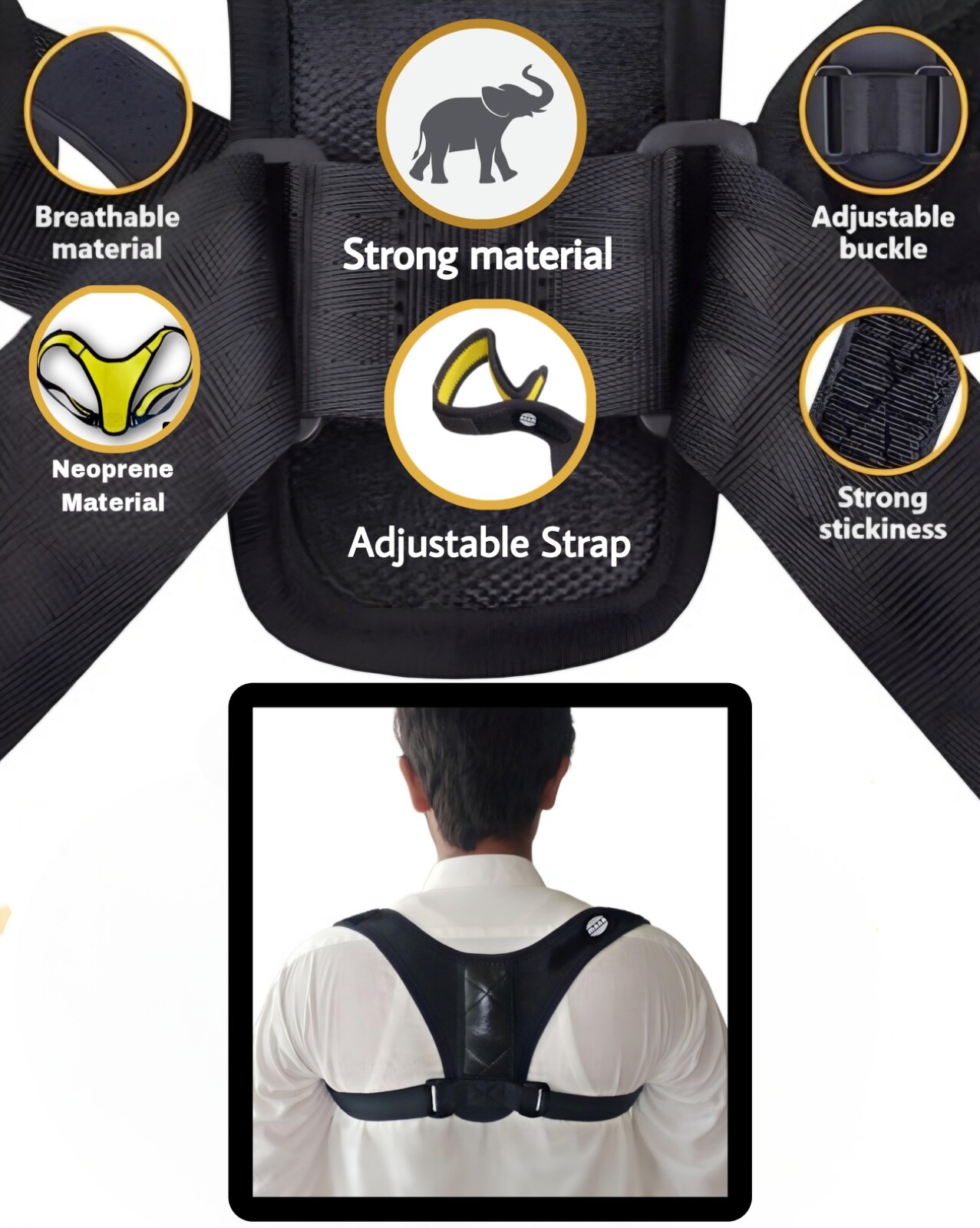 posture corrector for men or women ( 34-41” )
