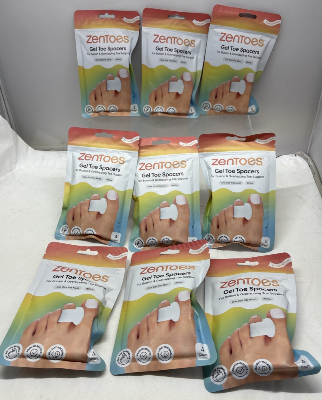 36 X ZenToes GEL TOE SPACERS FOR BUNION & OVERLAPPING TOE SUPPORT (B101
