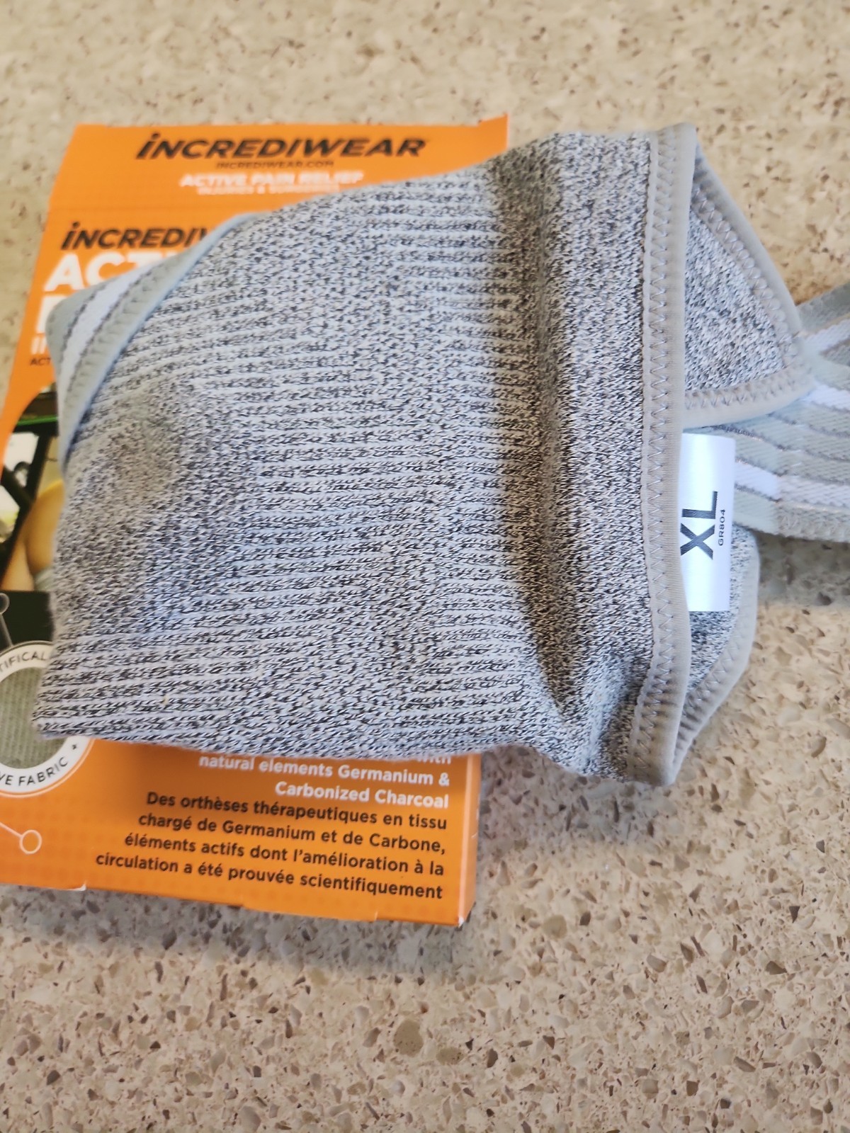 Incrediwear incredibrace shoulder brace support gray size Xl