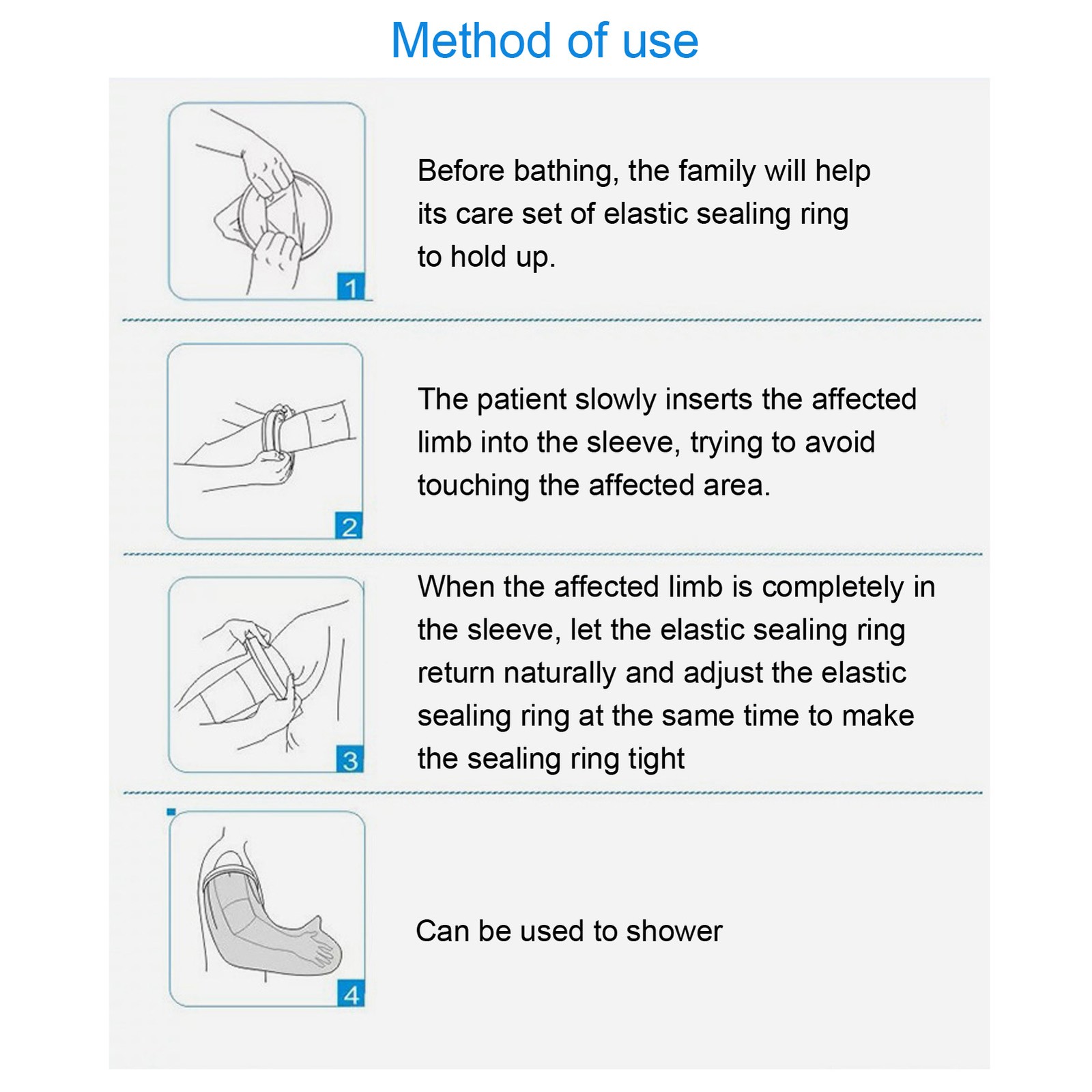 56cm Arm Cast Protector Reusable For Wound Care Recommended