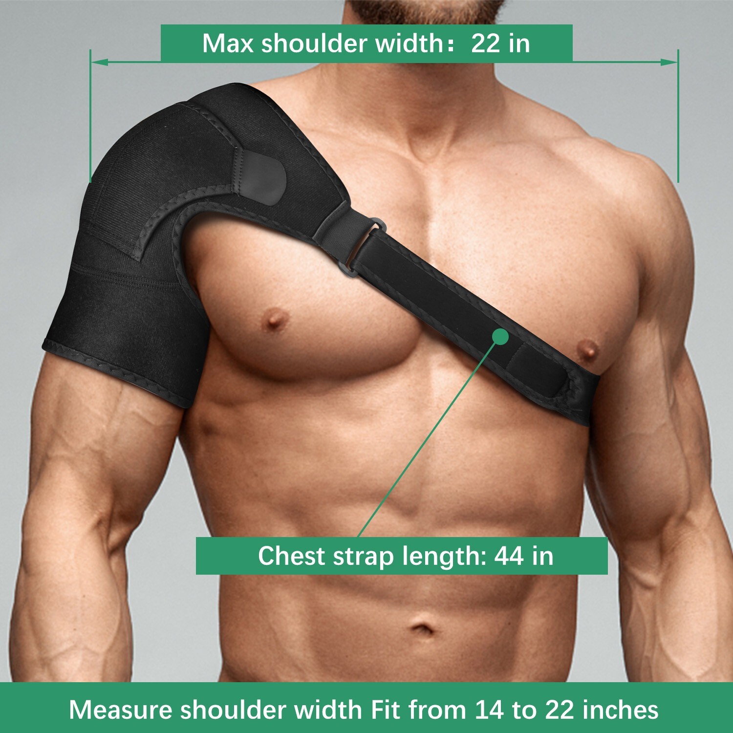 Adjustable Shoulder Brace Rotator Cuff Pain Relief Support for Joint Dislocated