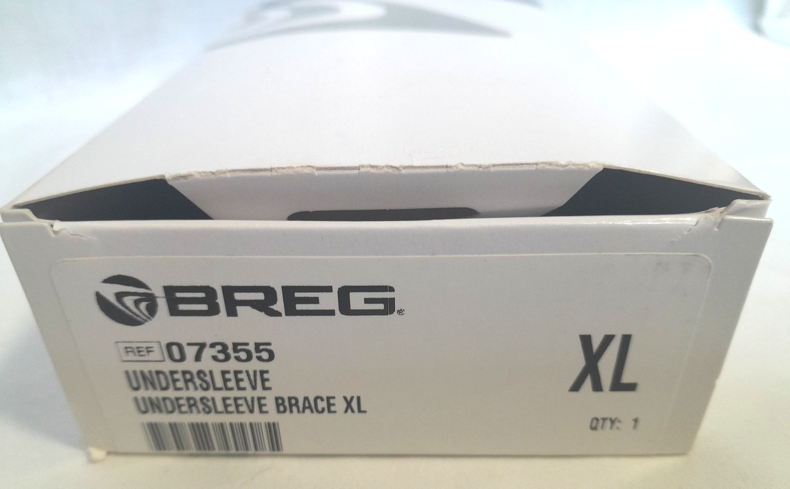 BREG (#07355) UNDERSLEEVE For Knee Brace Skin protection XL (Black) New Open Box